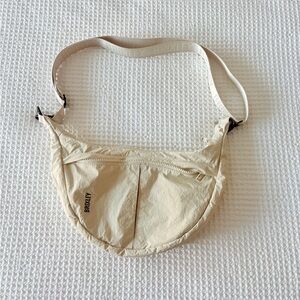 Brixely Ivory Crescent Bag